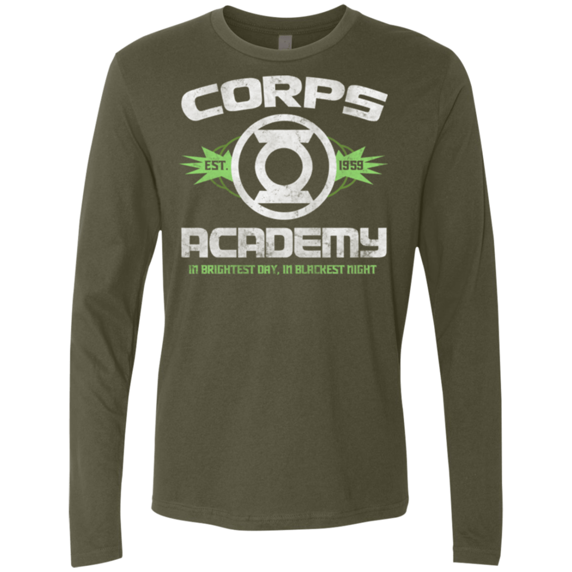 T-Shirts Military Green / Small Corps Academy Men's Premium Long Sleeve