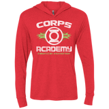 T-Shirts Vintage Red / X-Small Corps Academy Triblend Long Sleeve Hoodie Tee