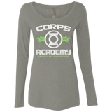 T-Shirts Venetian Grey / Small Corps Academy Women's Triblend Long Sleeve Shirt