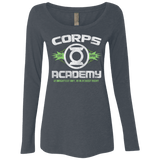 T-Shirts Vintage Navy / Small Corps Academy Women's Triblend Long Sleeve Shirt