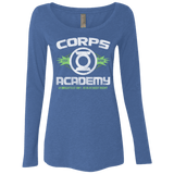 T-Shirts Vintage Royal / Small Corps Academy Women's Triblend Long Sleeve Shirt