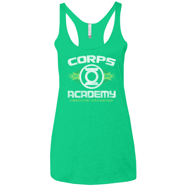 T-Shirts Envy / X-Small Corps Academy Women's Triblend Racerback Tank