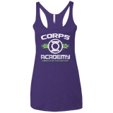 T-Shirts Purple / X-Small Corps Academy Women's Triblend Racerback Tank