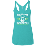 T-Shirts Tahiti Blue / X-Small Corps Academy Women's Triblend Racerback Tank