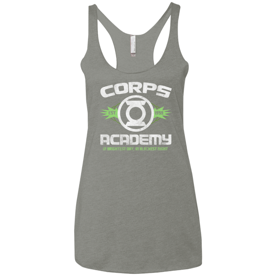 T-Shirts Venetian Grey / X-Small Corps Academy Women's Triblend Racerback Tank