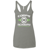 T-Shirts Venetian Grey / X-Small Corps Academy Women's Triblend Racerback Tank