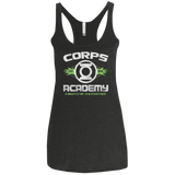 T-Shirts Vintage Black / X-Small Corps Academy Women's Triblend Racerback Tank