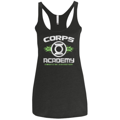 T-Shirts Vintage Black / X-Small Corps Academy Women's Triblend Racerback Tank