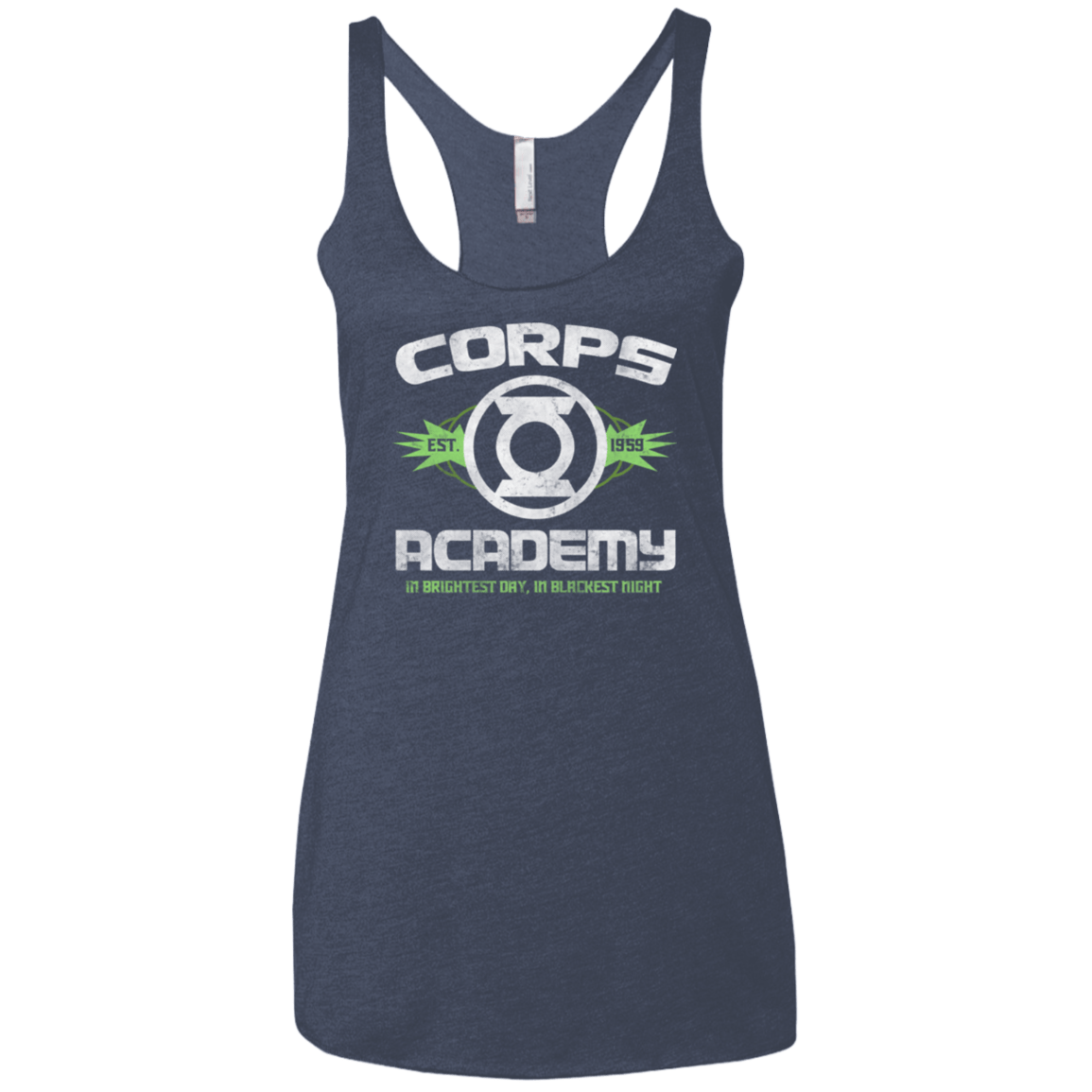 T-Shirts Vintage Navy / X-Small Corps Academy Women's Triblend Racerback Tank