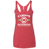 T-Shirts Vintage Red / X-Small Corps Academy Women's Triblend Racerback Tank