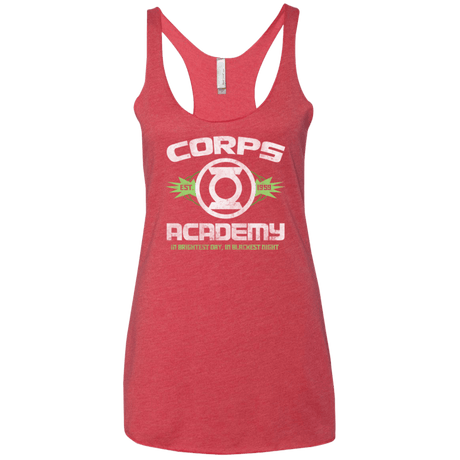 T-Shirts Vintage Red / X-Small Corps Academy Women's Triblend Racerback Tank
