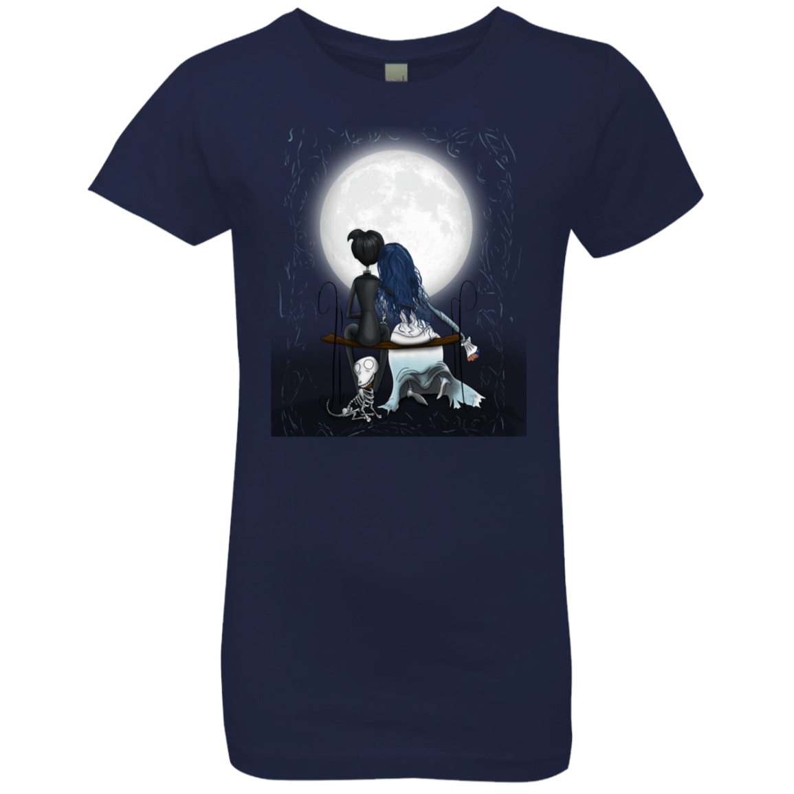 T-Shirts Midnight Navy / YXS Corpse Bride Love Girls Premium T-Shirt