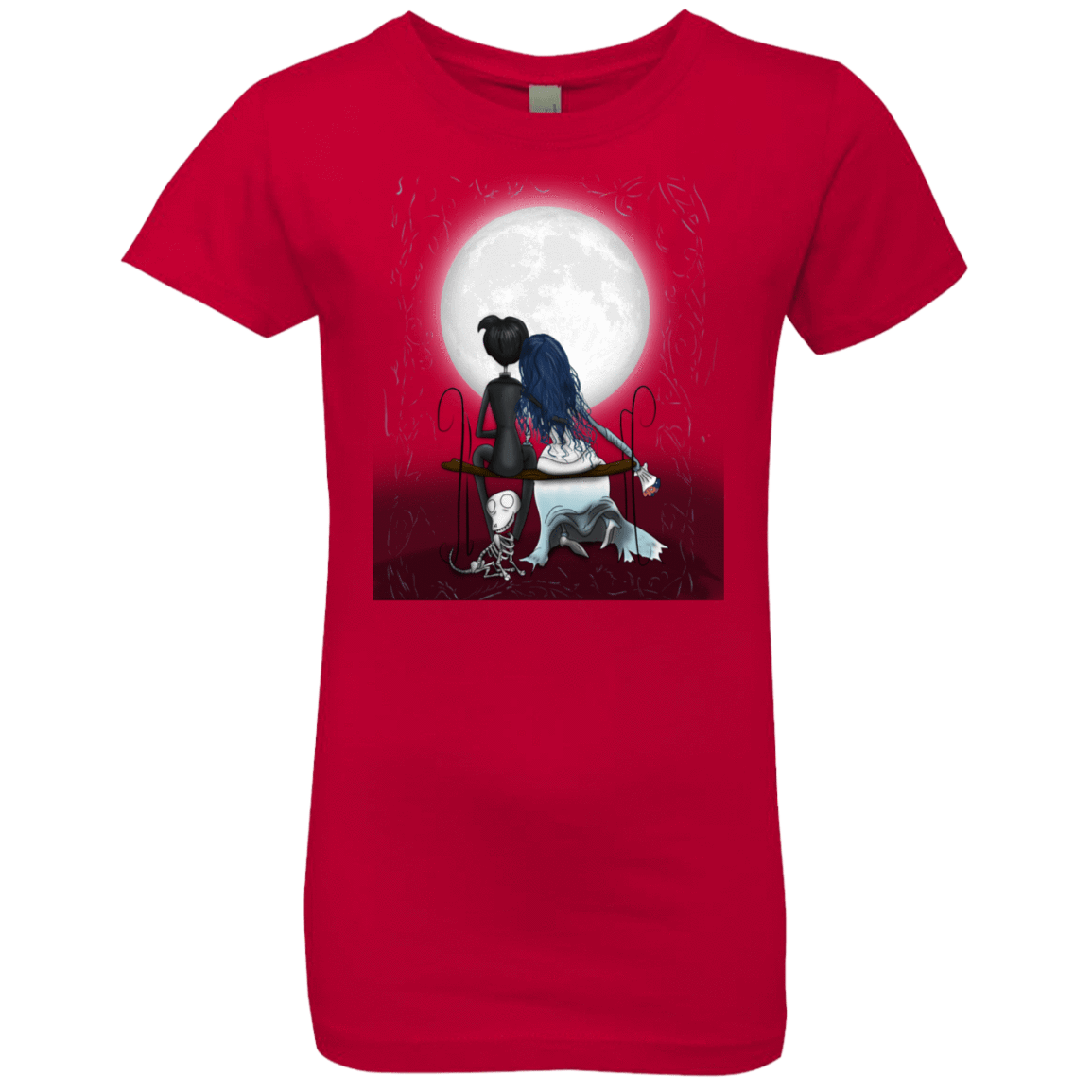 T-Shirts Red / YXS Corpse Bride Love Girls Premium T-Shirt
