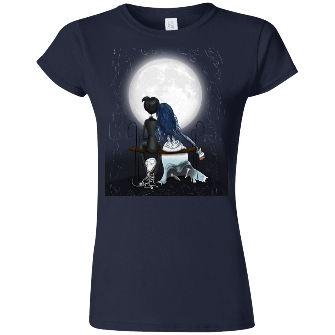 T-Shirts Navy / S Corpse Bride Love Junior Slimmer-Fit T-Shirt