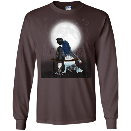 T-Shirts Dark Chocolate / S Corpse Bride Love Men's Long Sleeve T-Shirt