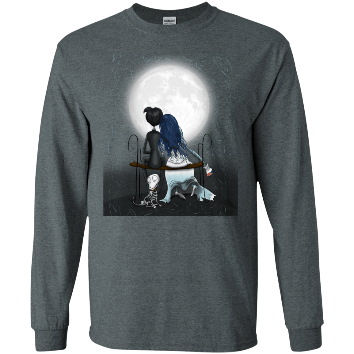 T-Shirts Dark Heather / S Corpse Bride Love Men's Long Sleeve T-Shirt