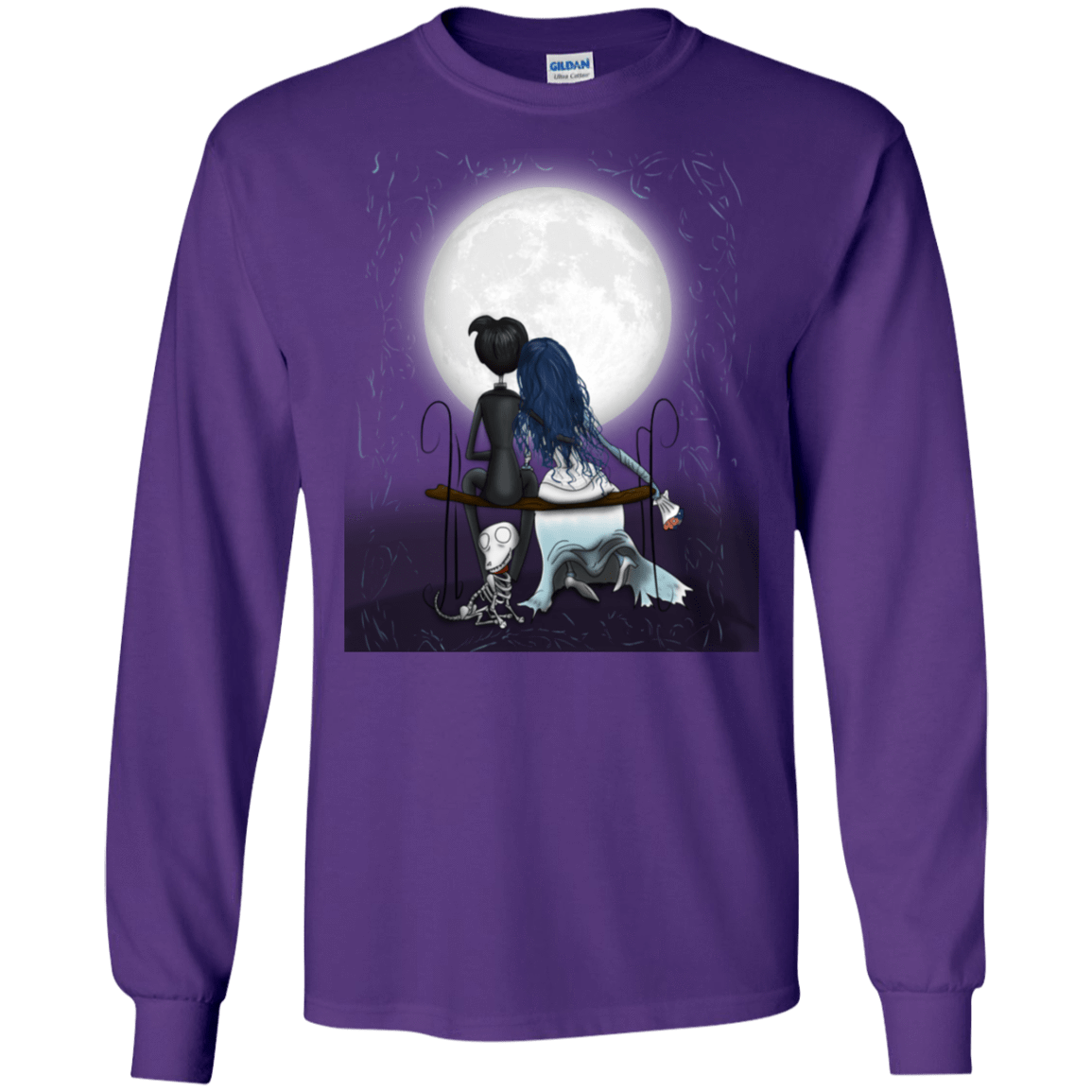 T-Shirts Purple / S Corpse Bride Love Men's Long Sleeve T-Shirt