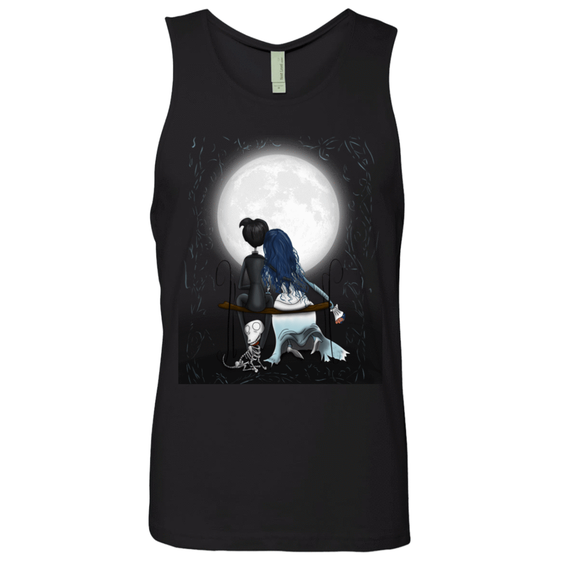 T-Shirts Black / S Corpse Bride Love Men's Premium Tank Top