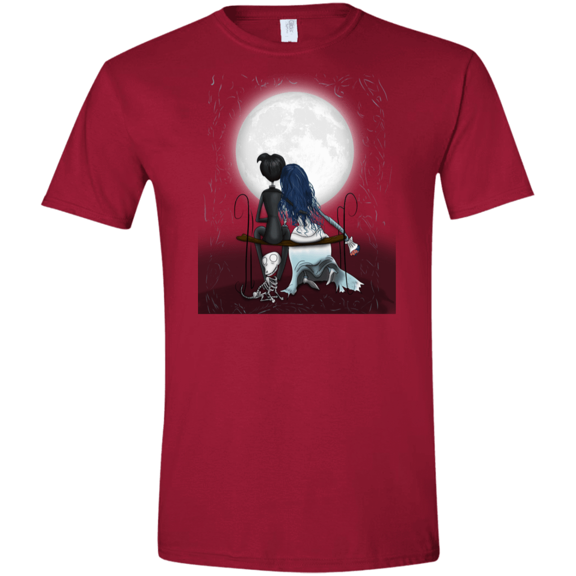 T-Shirts Cardinal Red / S Corpse Bride Love Men's Semi-Fitted Softstyle