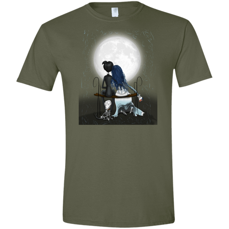 T-Shirts Military Green / S Corpse Bride Love Men's Semi-Fitted Softstyle