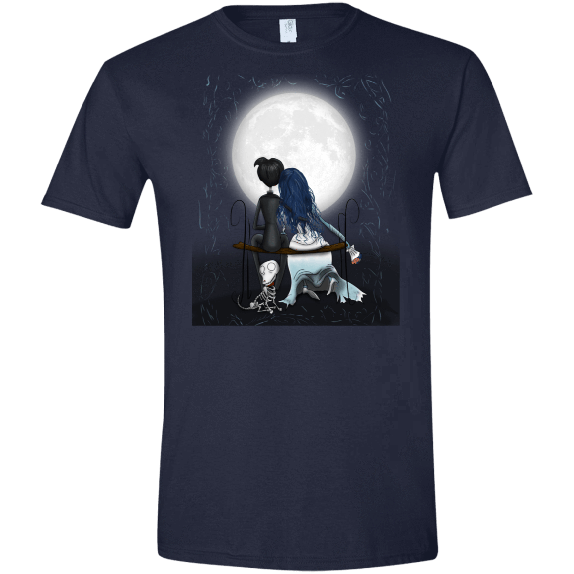 T-Shirts Navy / X-Small Corpse Bride Love Men's Semi-Fitted Softstyle