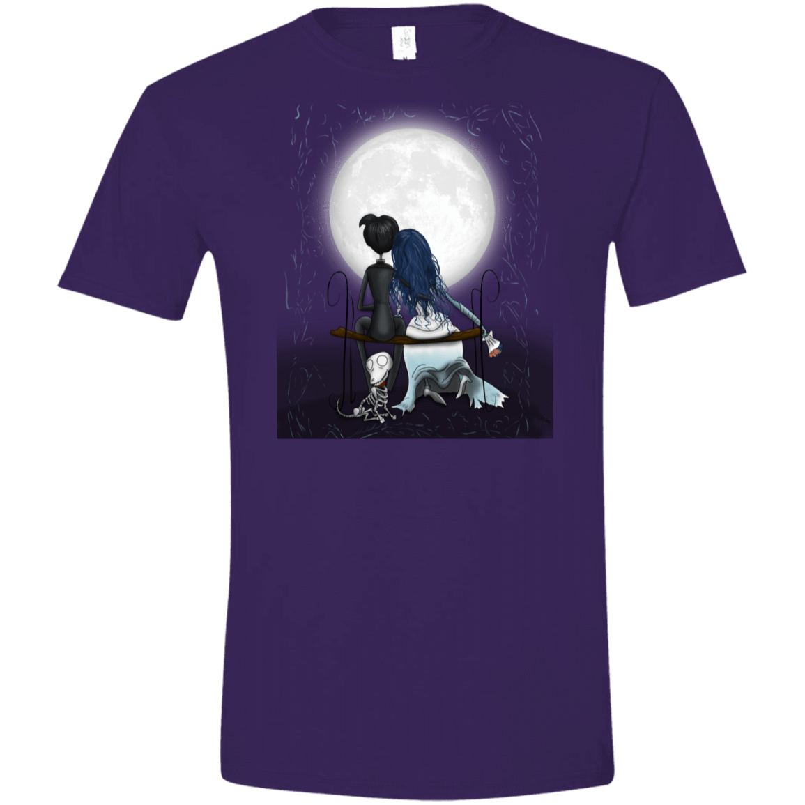 T-Shirts Purple / S Corpse Bride Love Men's Semi-Fitted Softstyle