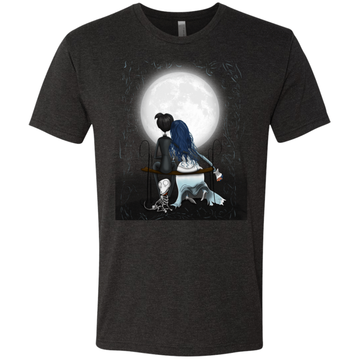 T-Shirts Vintage Black / S Corpse Bride Love Men's Triblend T-Shirt