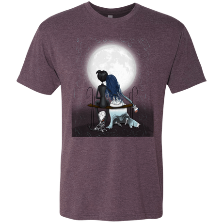 T-Shirts Vintage Purple / S Corpse Bride Love Men's Triblend T-Shirt