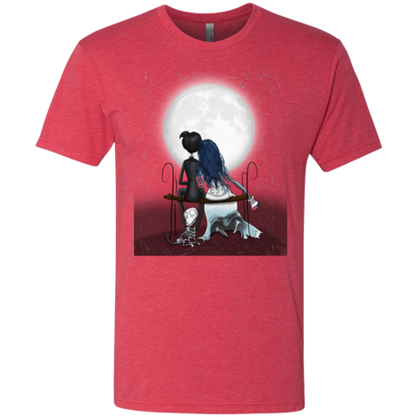 T-Shirts Vintage Red / S Corpse Bride Love Men's Triblend T-Shirt