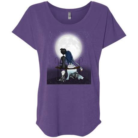 T-Shirts Purple Rush / X-Small Corpse Bride Love Triblend Dolman Sleeve