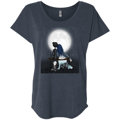 T-Shirts Vintage Navy / X-Small Corpse Bride Love Triblend Dolman Sleeve