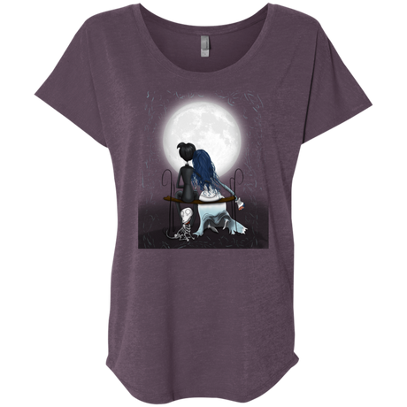 T-Shirts Vintage Purple / X-Small Corpse Bride Love Triblend Dolman Sleeve