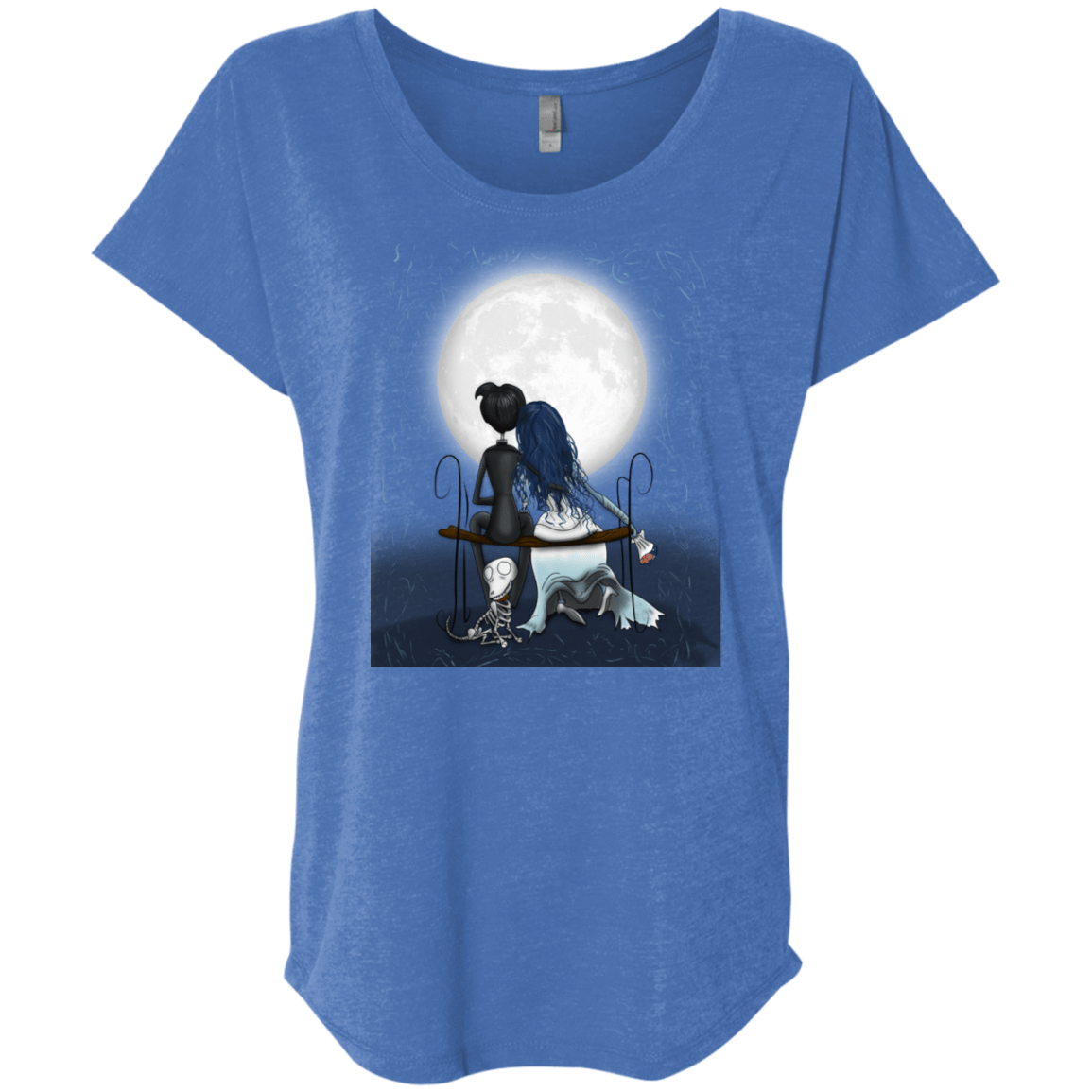 T-Shirts Vintage Royal / X-Small Corpse Bride Love Triblend Dolman Sleeve