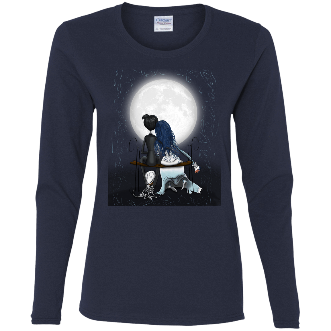 T-Shirts Navy / S Corpse Bride Love Women's Long Sleeve T-Shirt