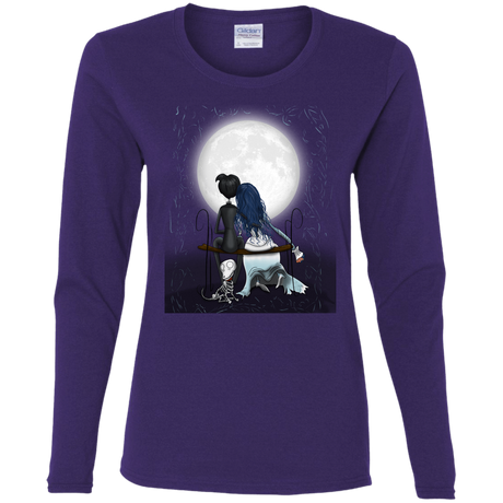 T-Shirts Purple / S Corpse Bride Love Women's Long Sleeve T-Shirt