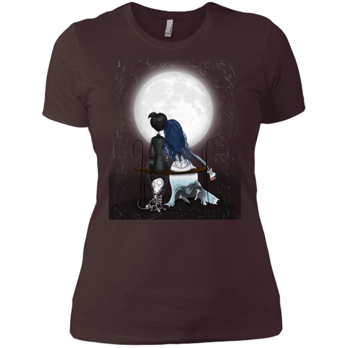 T-Shirts Dark Chocolate / X-Small Corpse Bride Love Women's Premium T-Shirt