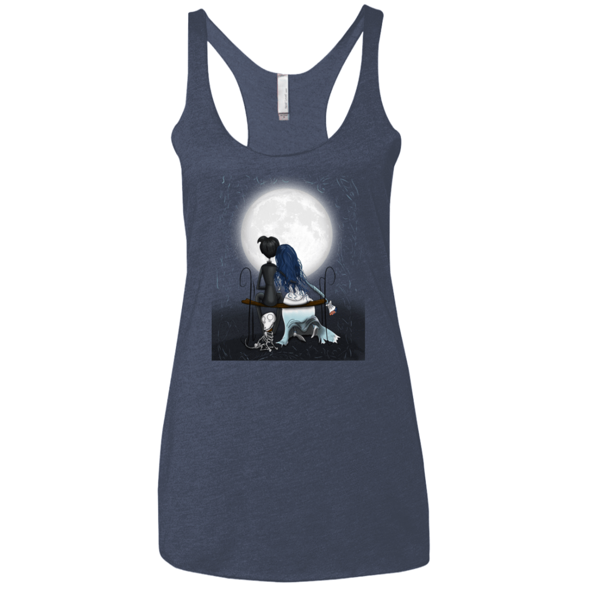 T-Shirts Vintage Navy / X-Small Corpse Bride Love Women's Triblend Racerback Tank