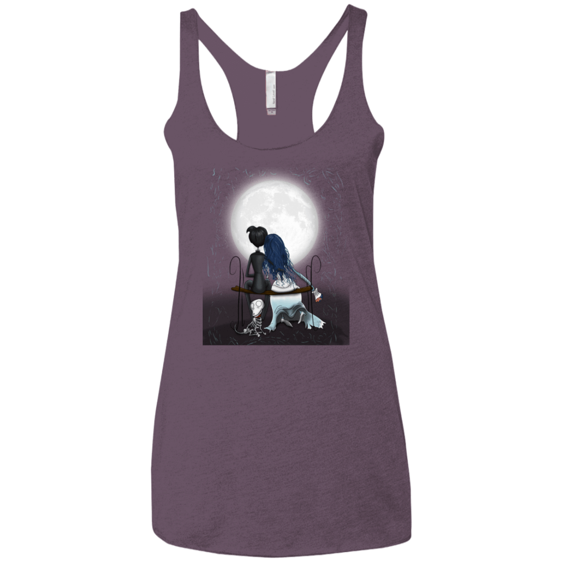 T-Shirts Vintage Purple / X-Small Corpse Bride Love Women's Triblend Racerback Tank