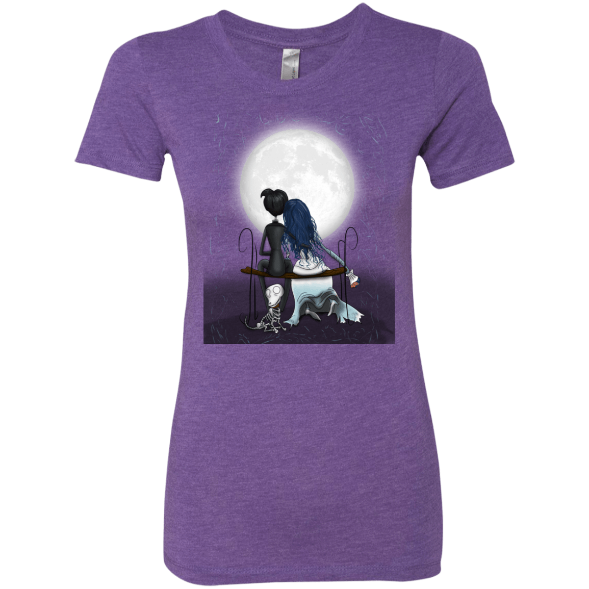 T-Shirts Purple Rush / S Corpse Bride Love Women's Triblend T-Shirt