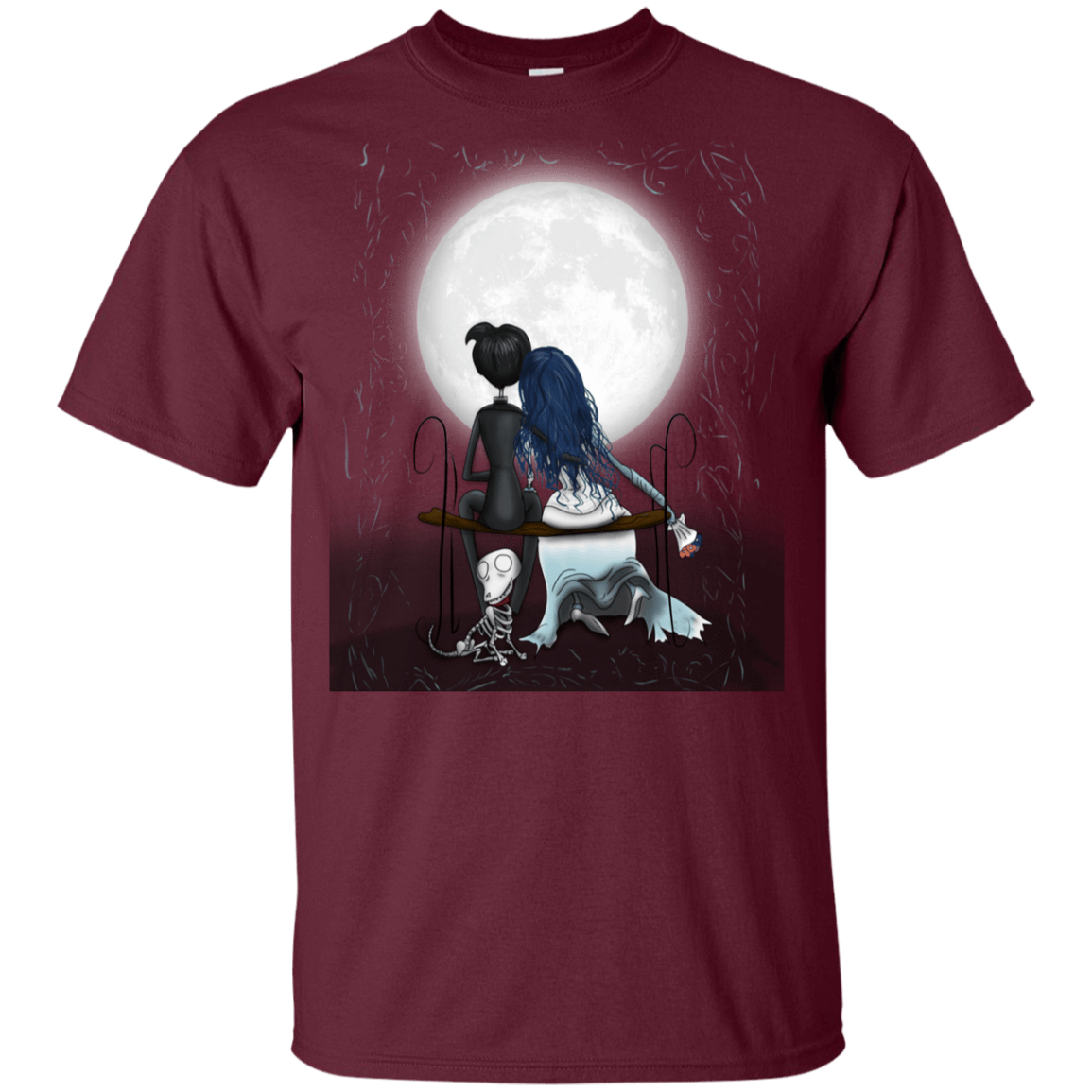 T-Shirts Maroon / YXS Corpse Bride Love Youth T-Shirt