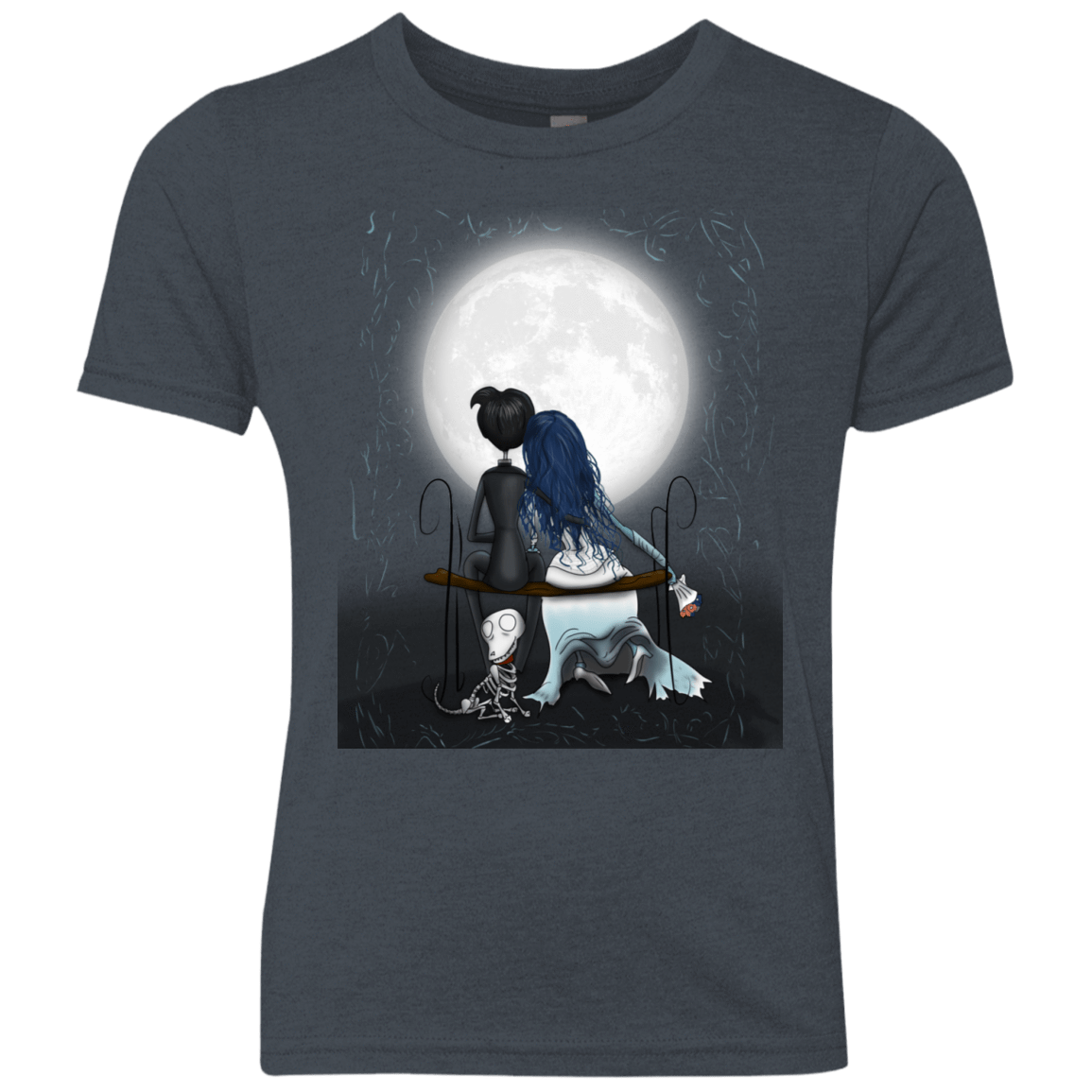 T-Shirts Vintage Navy / YXS Corpse Bride Love Youth Triblend T-Shirt