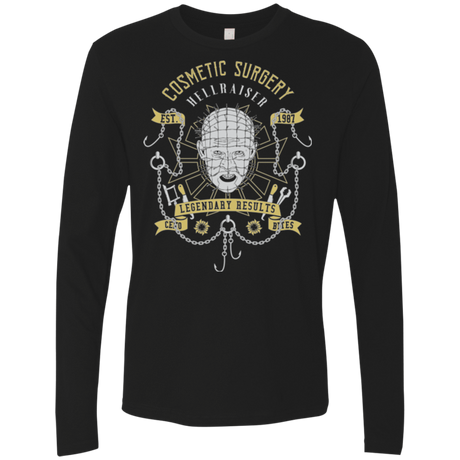 T-Shirts Black / Small COSMETIC SURGERY Men's Premium Long Sleeve