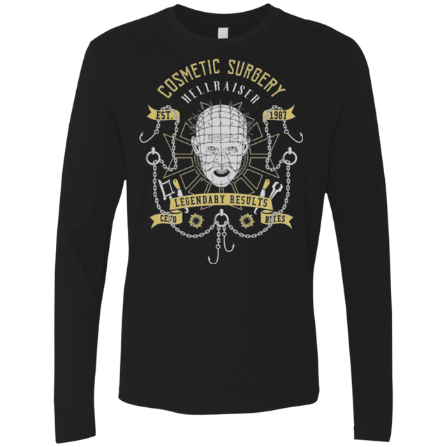 T-Shirts Black / Small COSMETIC SURGERY Men's Premium Long Sleeve