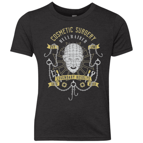 T-Shirts Vintage Black / YXS COSMETIC SURGERY Youth Triblend T-Shirt