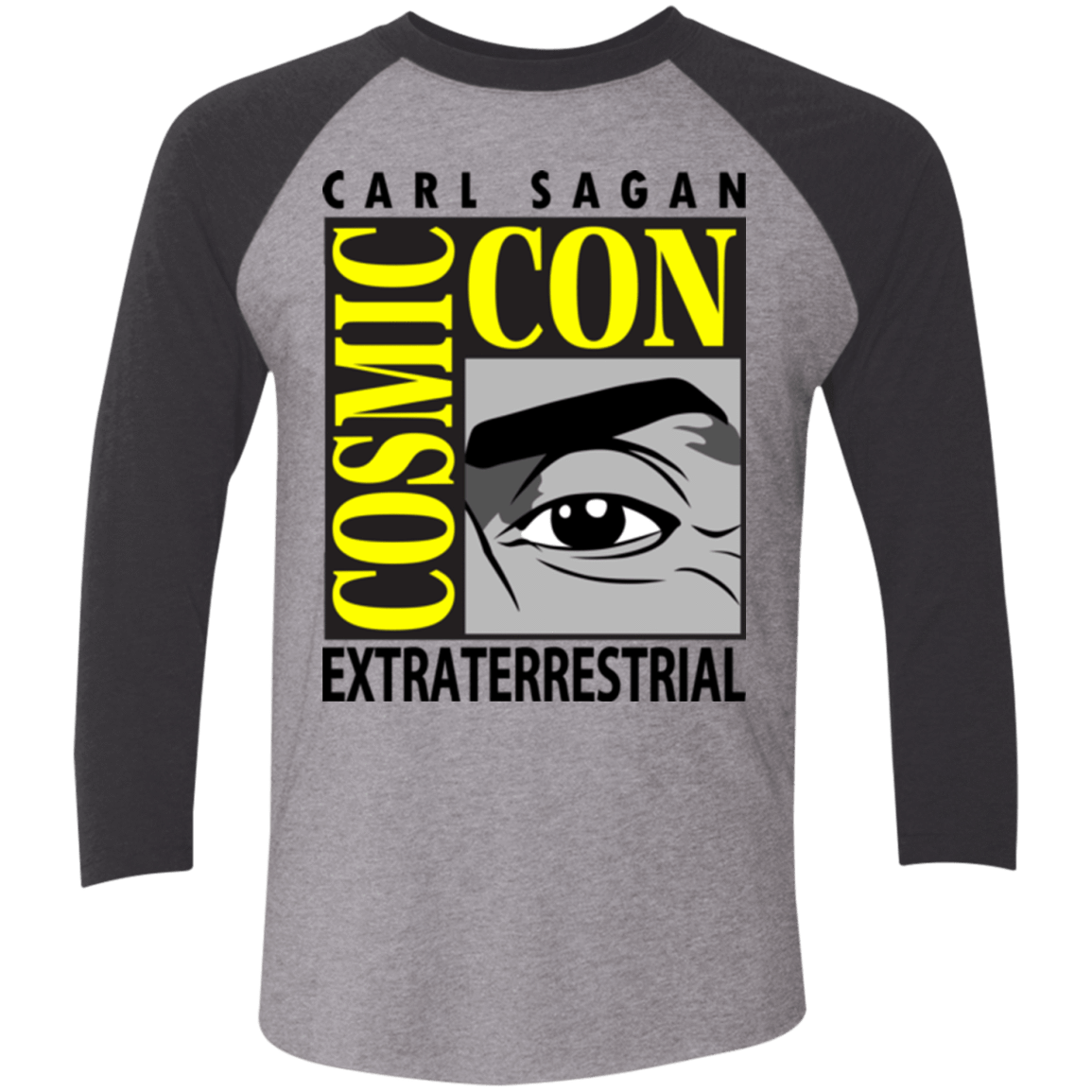 T-Shirts Premium Heather/ Vintage Black / X-Small Cosmic Con Men's Triblend 3/4 Sleeve