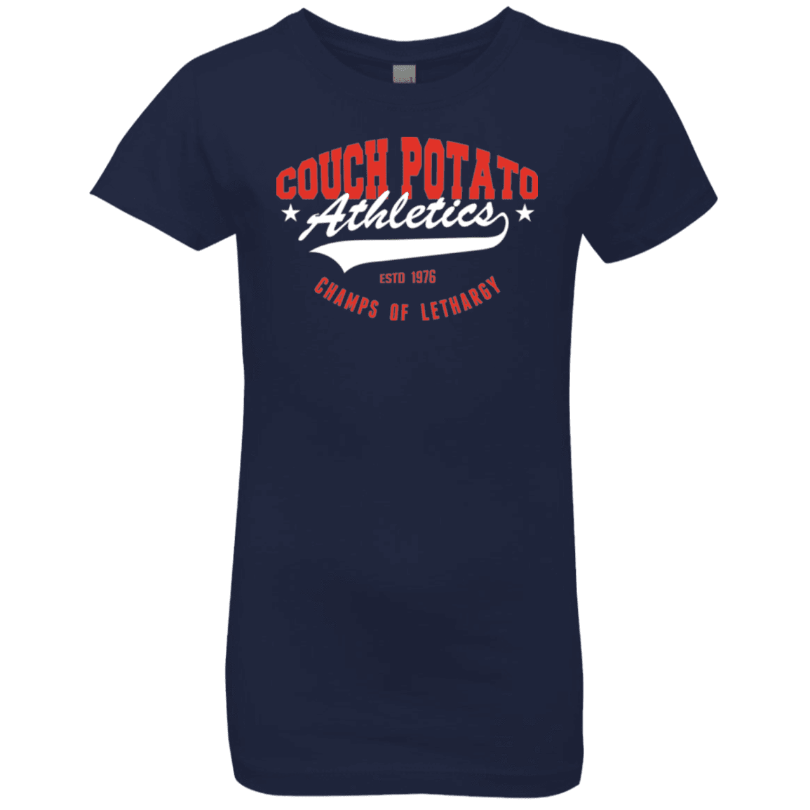 T-Shirts Midnight Navy / YXS Couch Potato Girls Premium T-Shirt