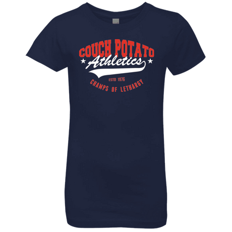 T-Shirts Midnight Navy / YXS Couch Potato Girls Premium T-Shirt