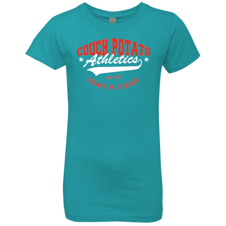 T-Shirts Tahiti Blue / YXS Couch Potato Girls Premium T-Shirt