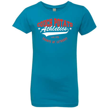 T-Shirts Turquoise / YXS Couch Potato Girls Premium T-Shirt