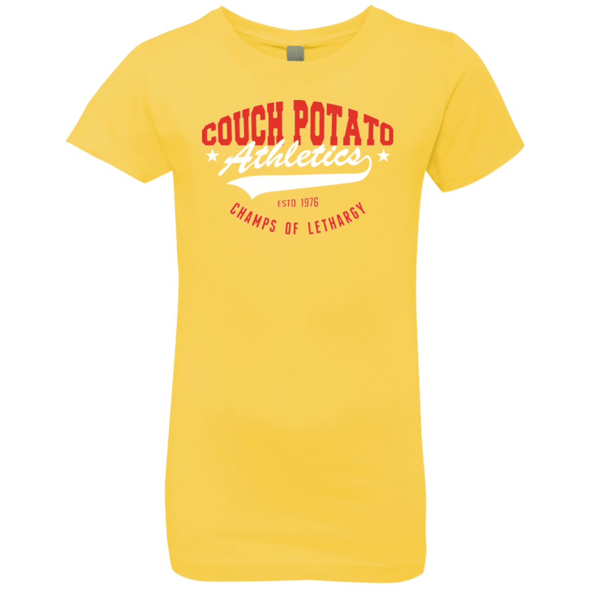 T-Shirts Vibrant Yellow / YXS Couch Potato Girls Premium T-Shirt